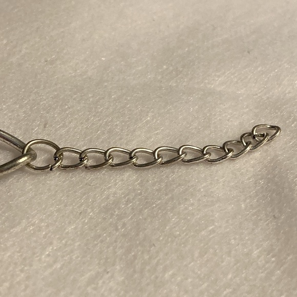 NWOT - Silverstone Large Open Link Heart & Turquoise Fashion Charm Bracelet - Picture 3 of 6